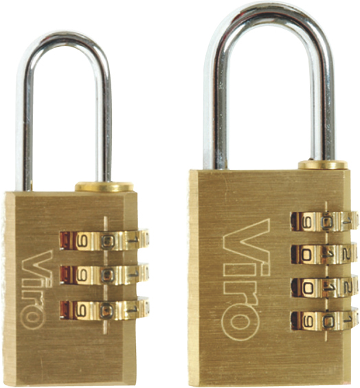 VIRO - variable-combination-brass-padlocks