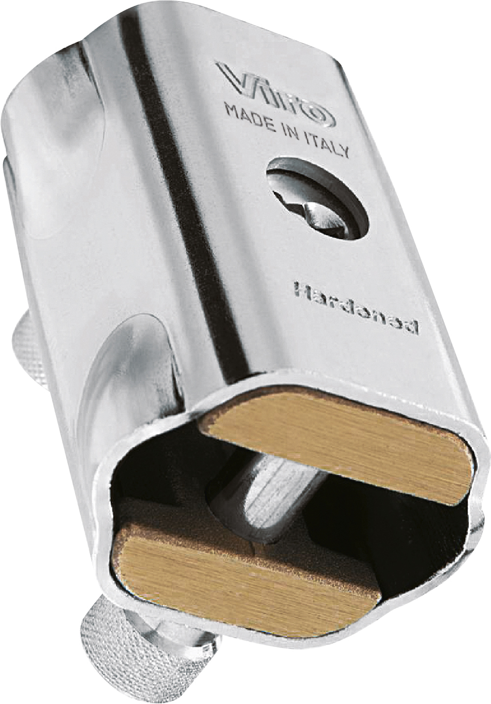Cadenas Inox Viro Marine 30mm - Arc Normal, Résistant Aux Intempéries, Pour Coffre, Portail, Casier