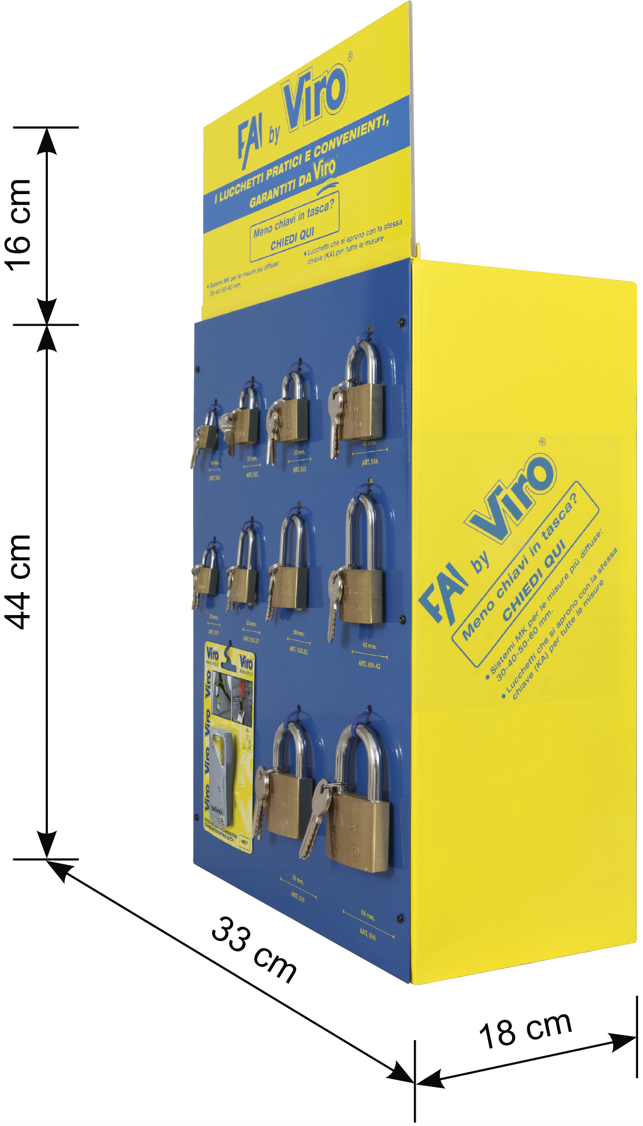 VIRO - FAI by Viro - Merchandiser for padlocks