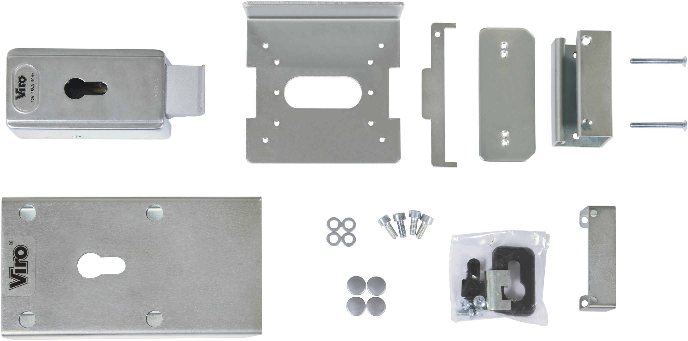 Details about   8217 VIRO Kit Lock Armoured for Doors Overhead with Plate Protection 