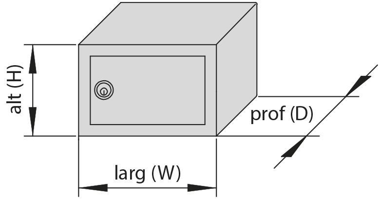 CAJA FUERTE GRANDE 25X20X9CM METAL - MAXMUNDY