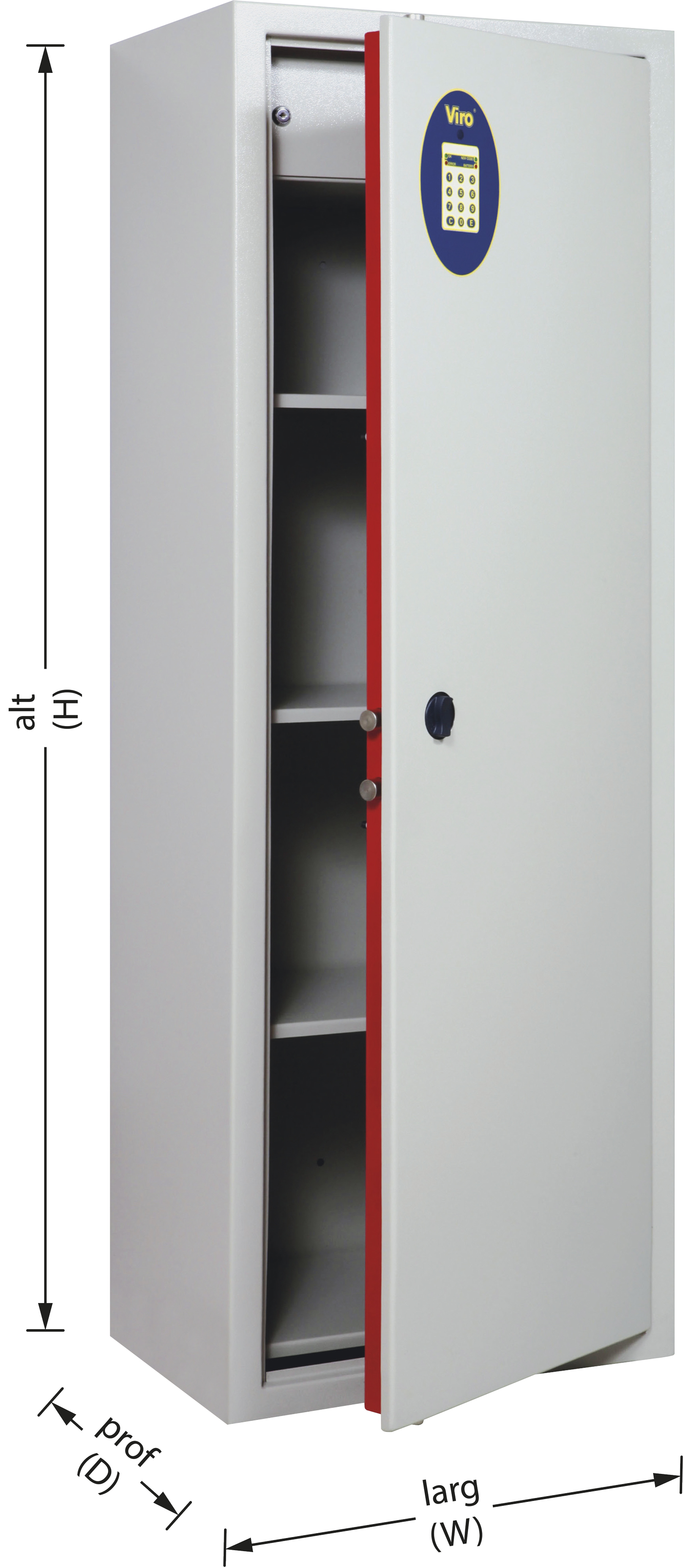 Lockable File Security Cabinet With Electronic Combination Viro